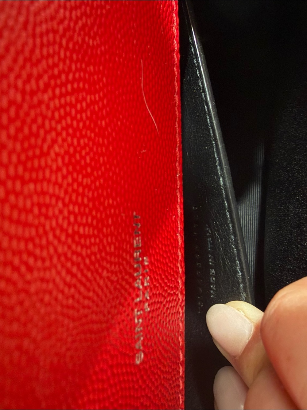 Saint Laurent YSL Kate red leather mini WOC - Picture 7 of 8